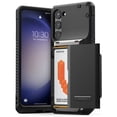 thumbnail image 1 of VRS Design Phone Case for Galaxy S23 Plus, [Damda Glide Pro] Sturdy Semi Auto Wallet Case with Card Holder [4 Cards] (Groove Black), 1 of 7