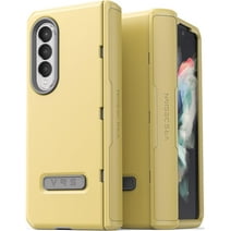 VRS Design Phone Case for Galaxy Z Fold 3, [ Terra Guard Modern] Premium Phone Case with Semi-Auto Hinge Protector (Lemonade)