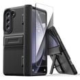 thumbnail image 1 of VRS Design Phone Case for Galaxy Z Fold 5 5G, [Quick Stand Modern] Premium Phone Case with Kickstand & Spring Loaded Hinge Cover (Black), 1 of 5
