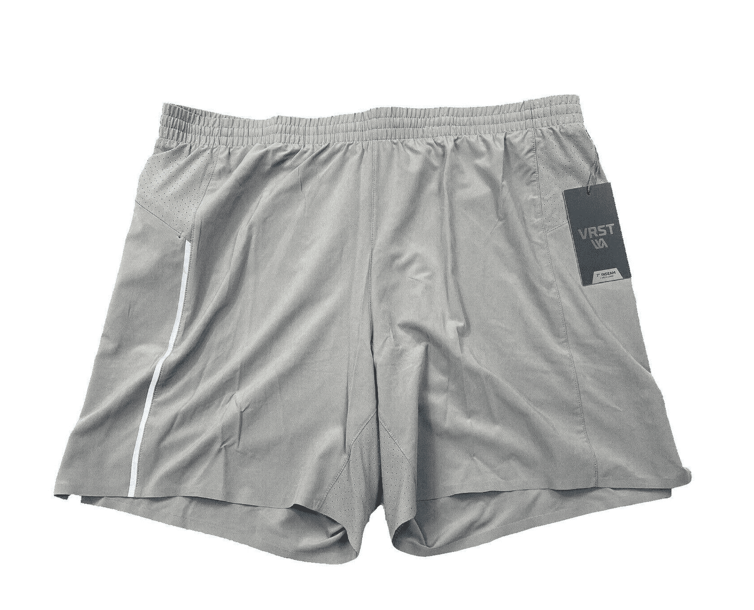 VRST Men's 5” Accelerate Run Shorts - Silver Shadow - Size XXL