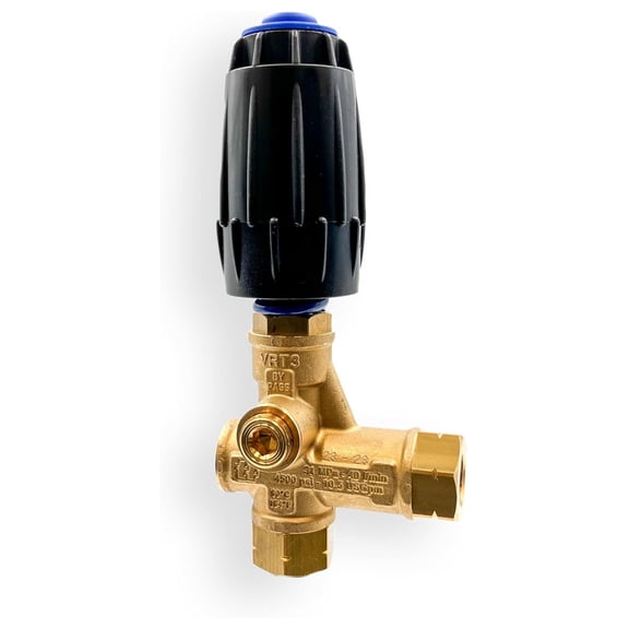 , VRT3-250, Pressure Washer Unloader -Blue Spring, 3,650 max PSI, 10.5 max GPM, 3/8"F outlet, adjustable knob