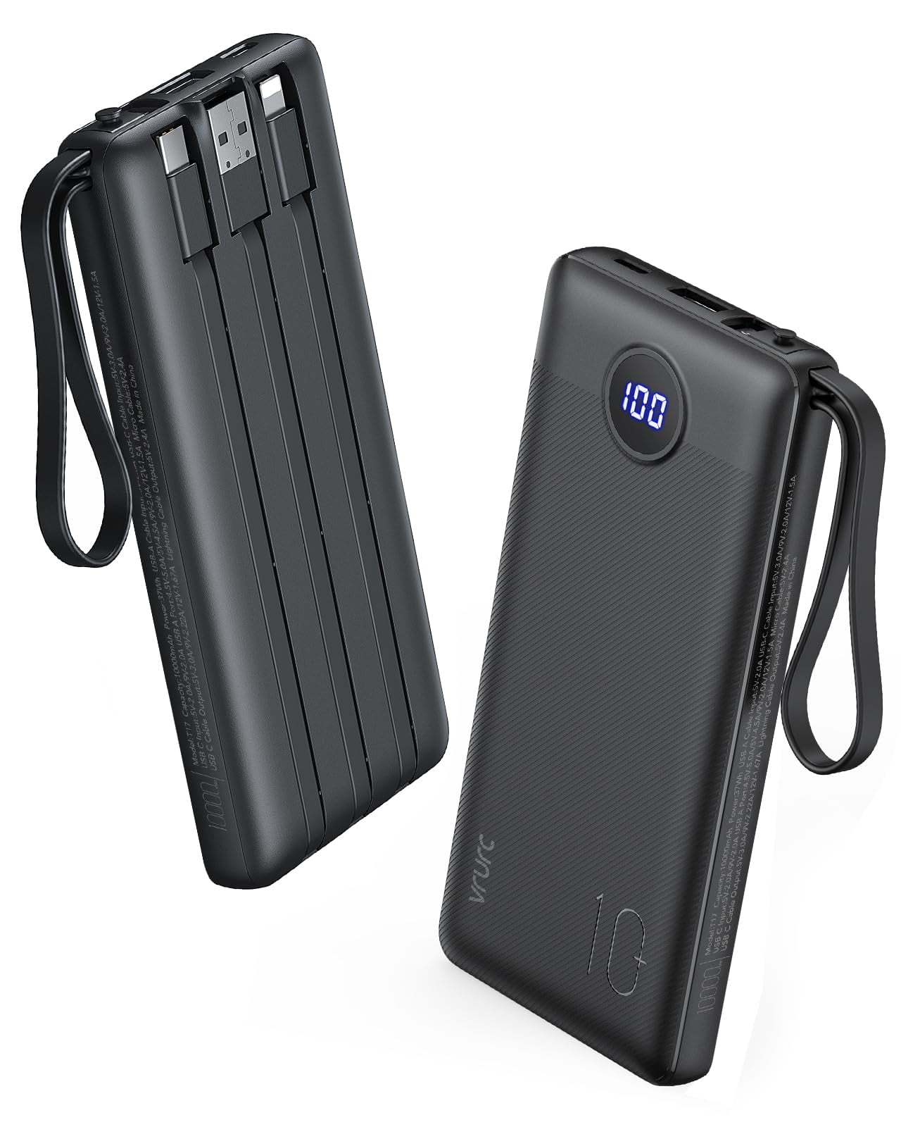 VRURC Portable Charger Power Bank, [2024 Upgrade] 22.5W Fast Charging