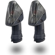 VRWEARE 2Pcs Motorcycle Turn Signal Indicator Light Compatible with KAWASAKI ZX6R ZX-6RR KLE500 KLE 650 KLR650 Front/Rear Blinker Lamp Black Shell