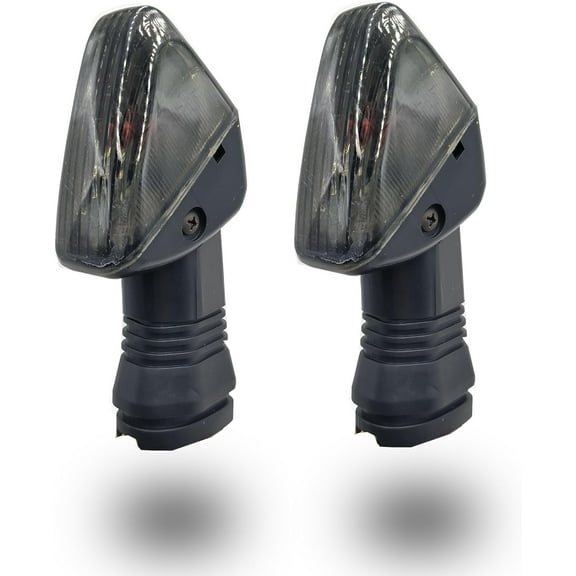 VRWEARE 2Pcs Motorcycle Turn Signal Indicator Light Compatible with KAWASAKI ZX6R ZX-6RR KLE500 KLE 650 KLR650 Front/Rear Blinker Lamp (Black Shell)