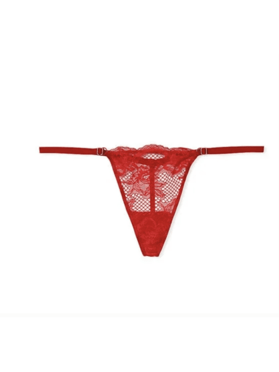VS VERY SEXY Fishnet Floral V-String Panty XS