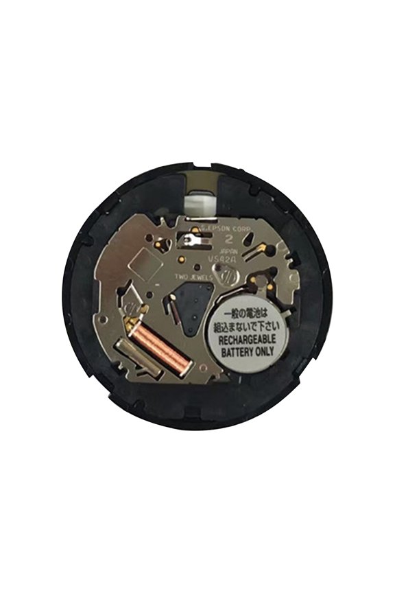 VS42A Watch Black Date Indicator At 3 Solar Movement Accessories Repairing Part