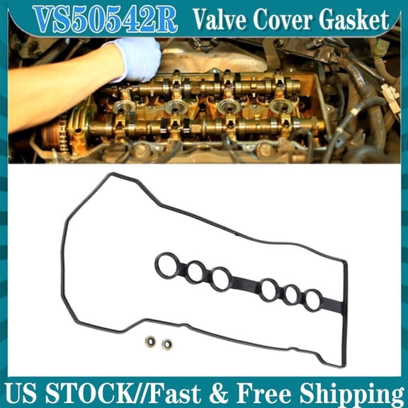 VS50542R Valve Cover Gasket Set w/Grommets Fit 00-08 Toyota Corolla 1.8L L4