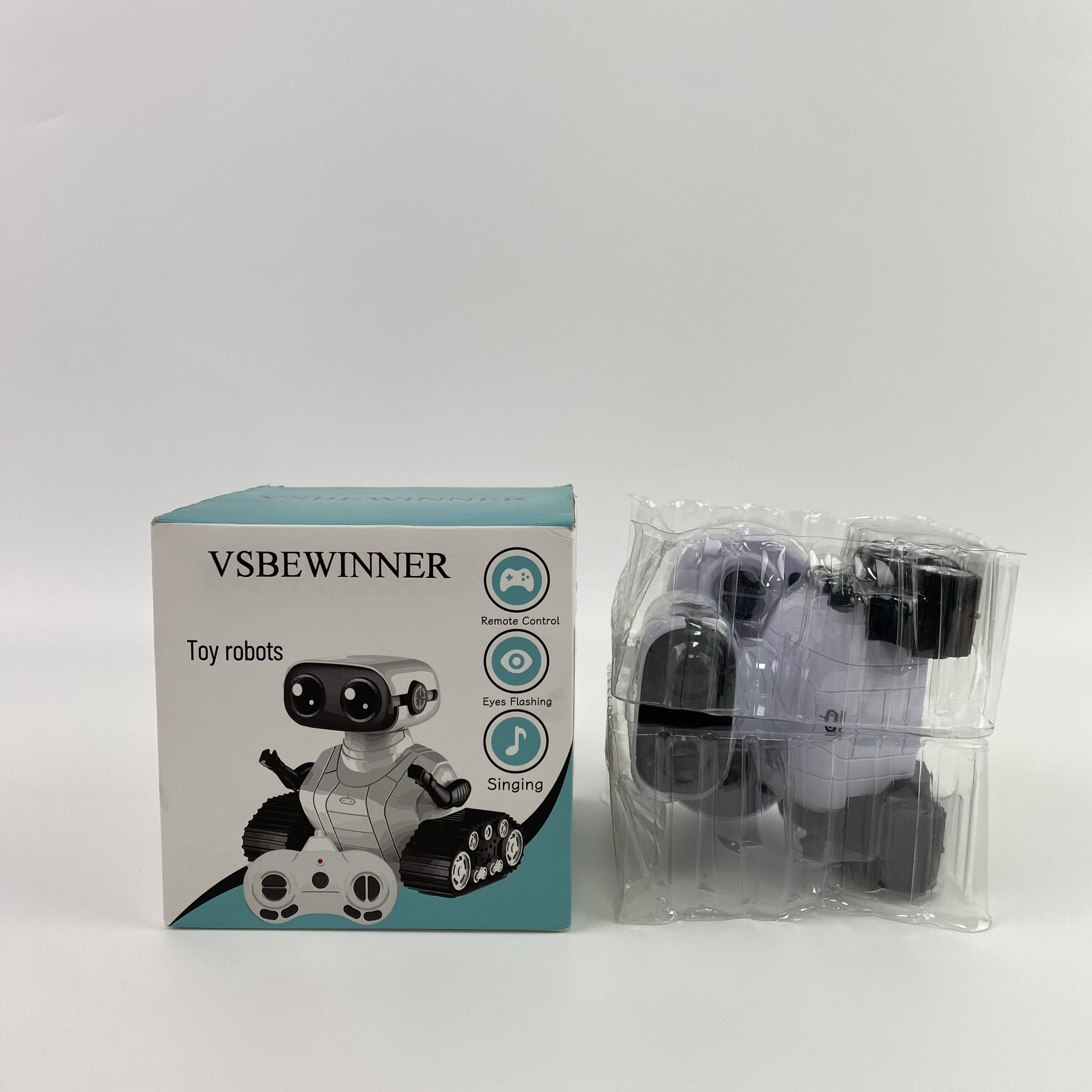VSBEWINNER Toy robots, Robot Toys,Flexible RC Robots,Remote Control Robot Toys with Dancing Singing Music and LED Eyes, Birthday Gifts