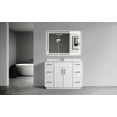 thumbnail image 1 of VSC 48in Single Sink Freestanding Bath Vanity in White with White Cultured Marble Top, 1 of 4