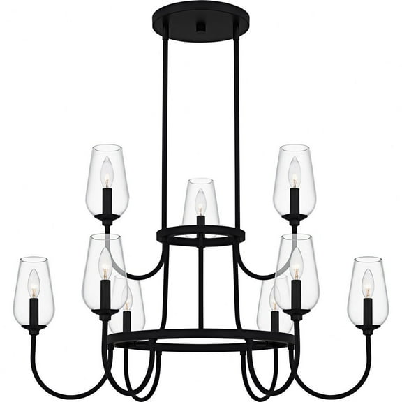 VSC5036MBK Quoizel Lighting Viscount - 9 Light Chandelier-23.75 Inch Tall and 36 Inch Wide