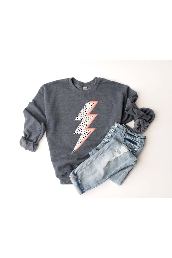 VSCO Crewneck, Lighting Bolt Sweatshirt, Leopard Lightning Bolt Crewneck, Retro Sweatshirt, Leopard Sweatshirt, Cheetah Print Sweatshirt TSHIRT All Size S-5XL