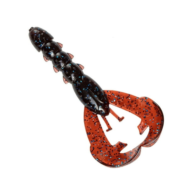 VSFAOV 15PCS Rattlin' Rage Craw Soft Bait Fishing Lure, 7", Glass Rattle Chamber