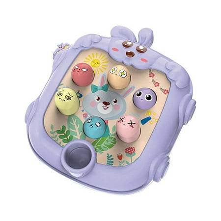 VSFAOV Children's Ground Toy Double Early Education Parent Child Interactive Game Machine Baby Puzzle Knocking Toy Beehive Game