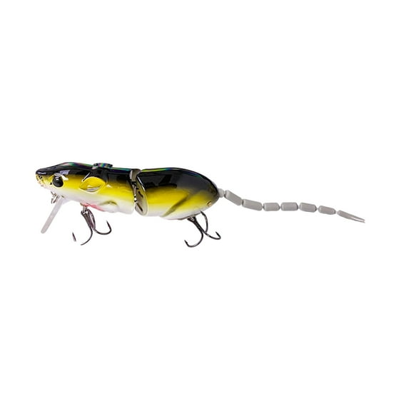VSFAOV Spirebuzz Ratstrike Lure,Spirebuzz Ratstrike 3D Lifelike Rat Topwater Lure, Bionic Spirebuzz Mouse Fishing Lure