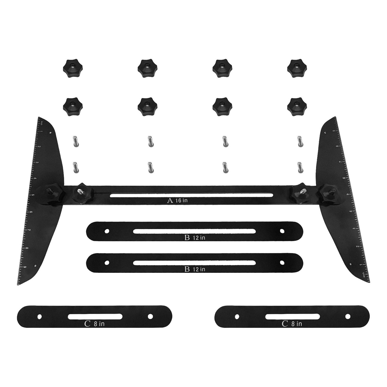 VSFAOV Stair Tread Template Tool Stair Gauge Set Shelf Layout Measuring ...