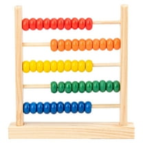 VSFAOV Wooden Abacus for Kids Math - 50 Beads Counting Toy, Multi-Color Counters for Kids 3-5, Counting Toys for Preschool Learning & Development