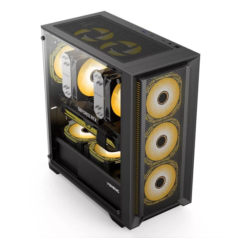 PCケース　VESPERS EE ZR9 Ver.1.0 VLIZ-1.0-DP Amazon.com: ZXCVBNAS PC Gaming Case - USB3.0 Port - Tempered