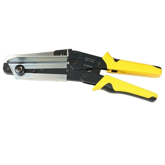 VSJ-110XC PVC Trunking Scissors Can Adjust the Professional Cutting Angle of 45-90,Heavy Duty PVC Cutting Tool,1 * PVC Trunking Scissors,Yellow