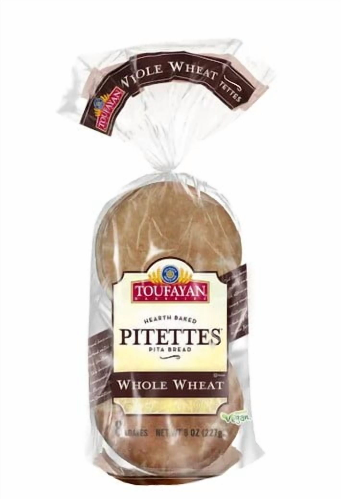 VSM Toufayan Bakeries Whole Wheat Pitettes Pita Bread (3 Pack)
