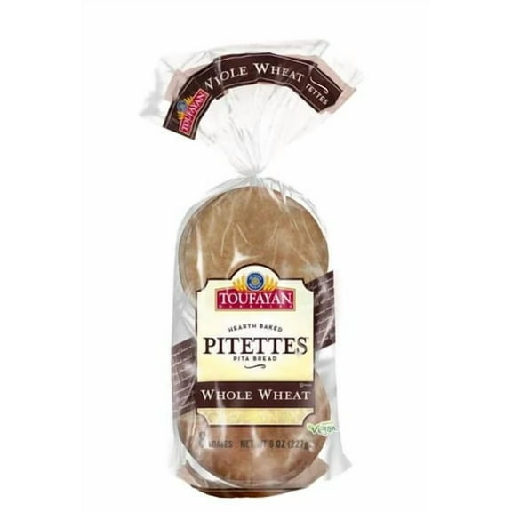VSM Toufayan Bakeries Whole Wheat Pitettes Pita Bread (3 Pack)