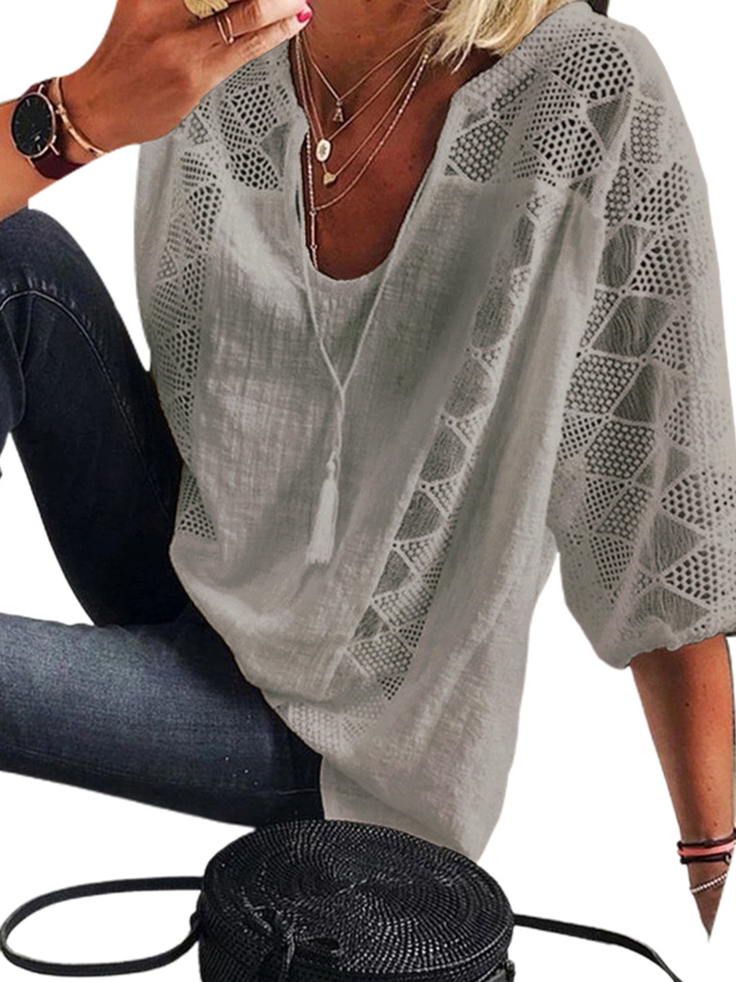 Lycra Cotton Supreme Knit Plus Size Blouse main image 0