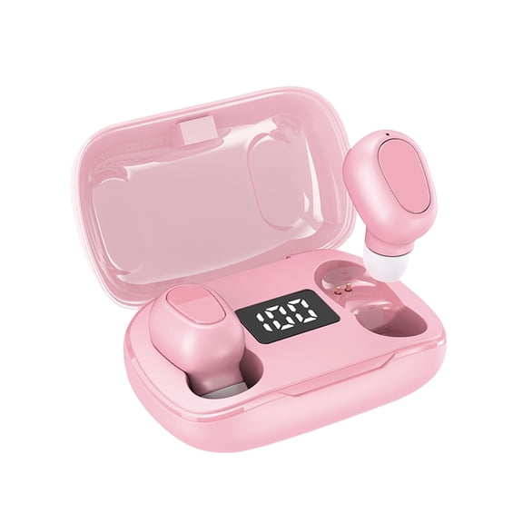 VSONTOR Bluetooth Earphones L21 Pro Bluetooth 5.0 Earphones 350Mah Charging Box Wireless Headphone 9D Stereo Sports Earbuds Headsets With Microphone Pink One Size