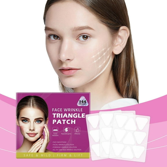 VSONTOR Nighttime Care Patch Antiwrinkle Firming Patch Gentle Moisturizing Smoothing Care Facialskin Care Patch 144 Patches Purple