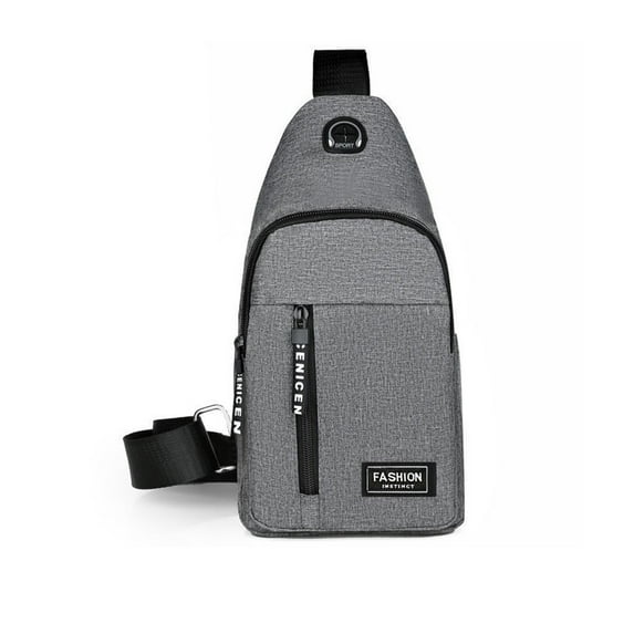 VSSSJ Large Capacity Sling Bag Crossbody Backpack for Women Men Waterproof Sling Backpack Extended Straps Cross Body Travel Chest Bag Hiking Casual Shoulder Daypack with Headphone Hole for Everyone