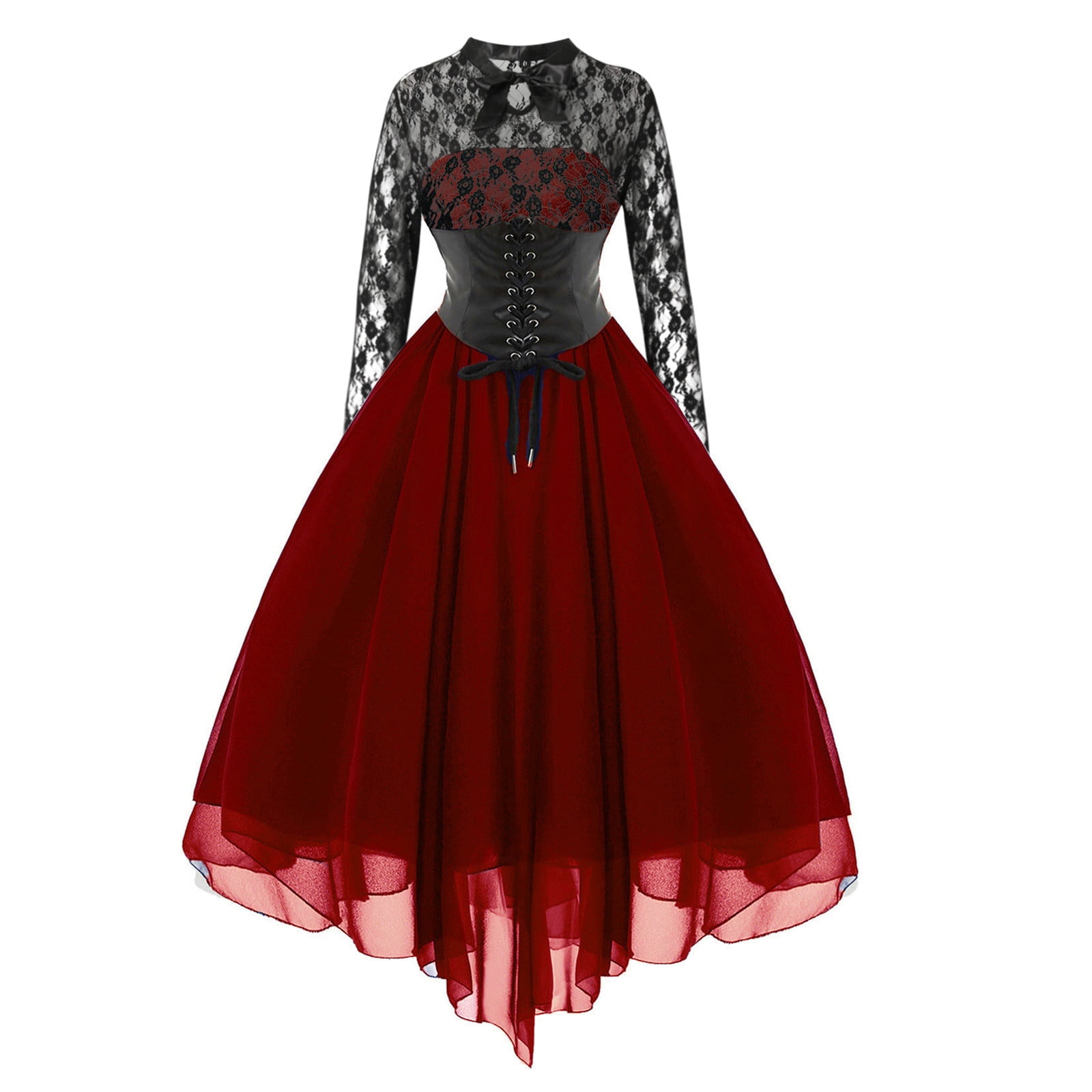 Women's Long Sleeve Lace Stitching Corset Women's Long Sleeve Lace Stitching Corset