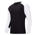 thumbnail image 1 of VSSSJ Men's Athletic T-Shirt Fashion Casual Color Block Raglan Long Sleeve Crew Neck Tee Gym Running Sports Baseball T Shirts Black L, 1 of 6