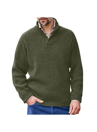 jsaierl Cardigan Sweaters for Men Knit Shawl Collar Button Down Outwear  Long Sleeve Solid Fall and Winter Sweater Jacket with Pocket