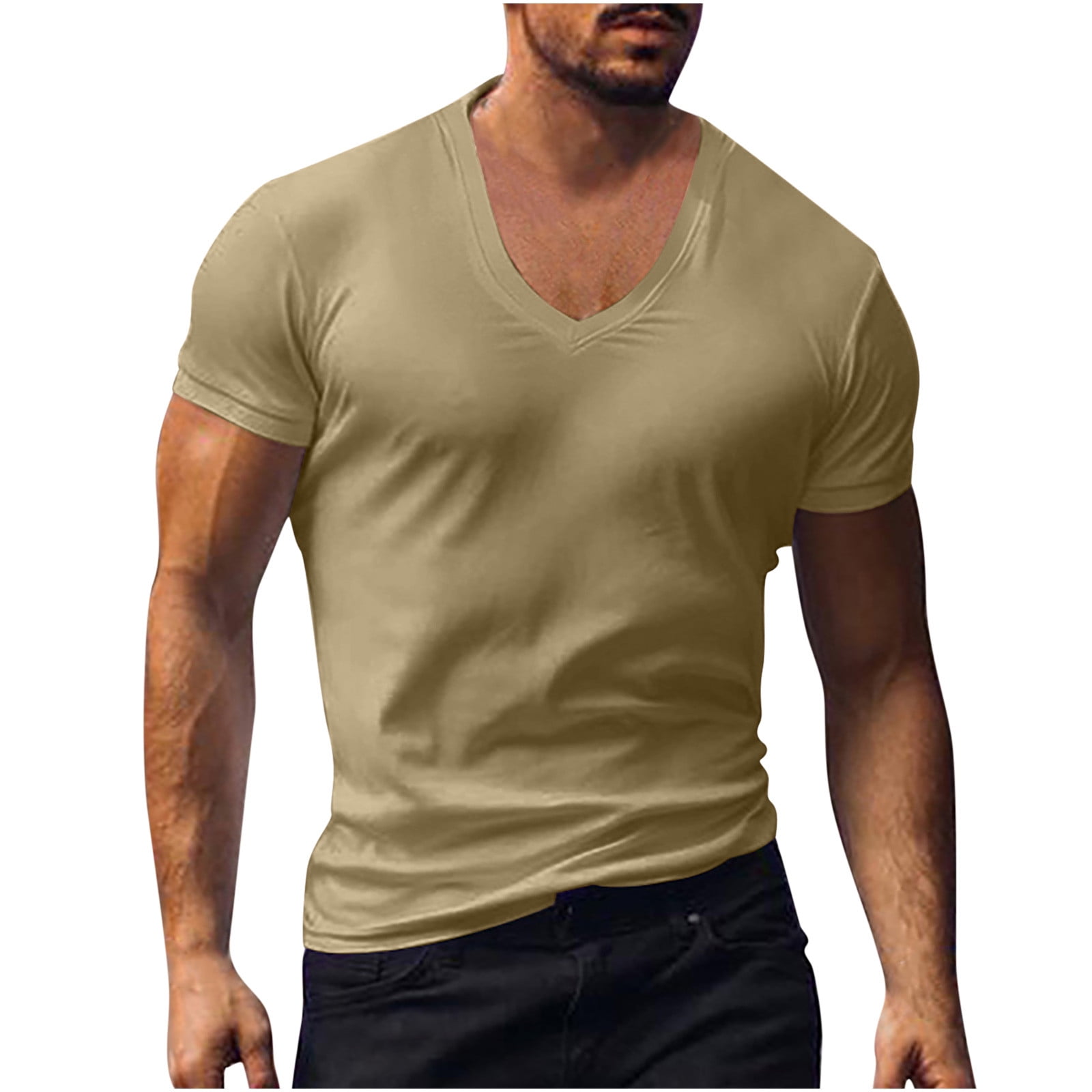 VSSSJ Casual Shirts for Men Regular Fit Fashon 3D Leopard Print Round Neck  Short Sleeve Tee Top Spring Summer Quick Dry Thin Shirt Blouse Gray XXL 