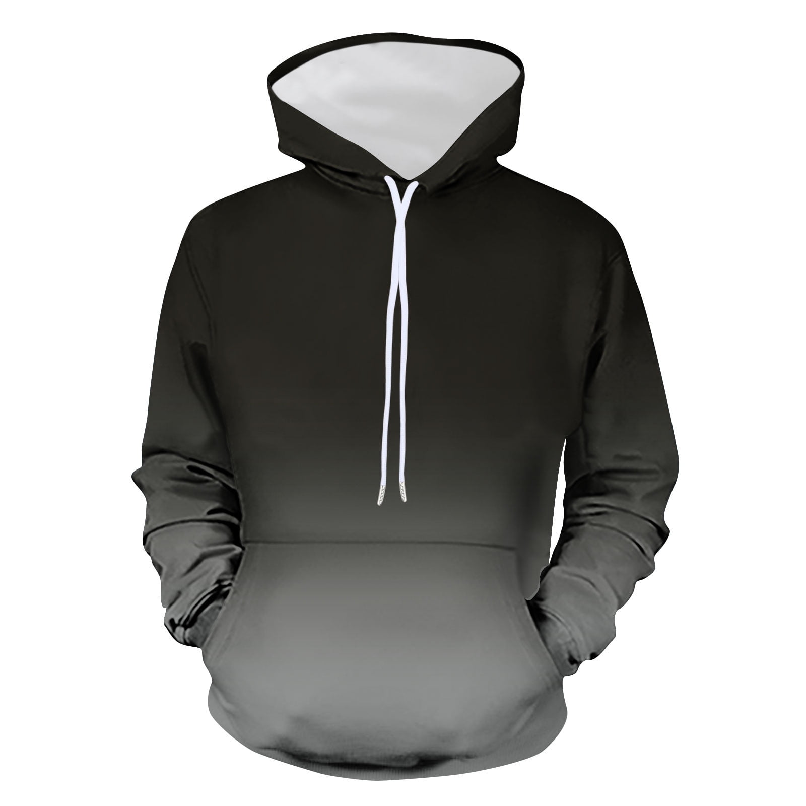 VSSSJ Men's Long Sleeve Sweatshirts Oversized Fit Gradient