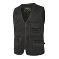 thumbnail image 1 of VSSSJ Men's Tooling Waistcoat Plus Size Solid Color Zip Up V-Neck Sleeveless Vest with Multi Pockets Casual Lightweight Outdoor Sport Vest Gray XXXL, 1 of 7