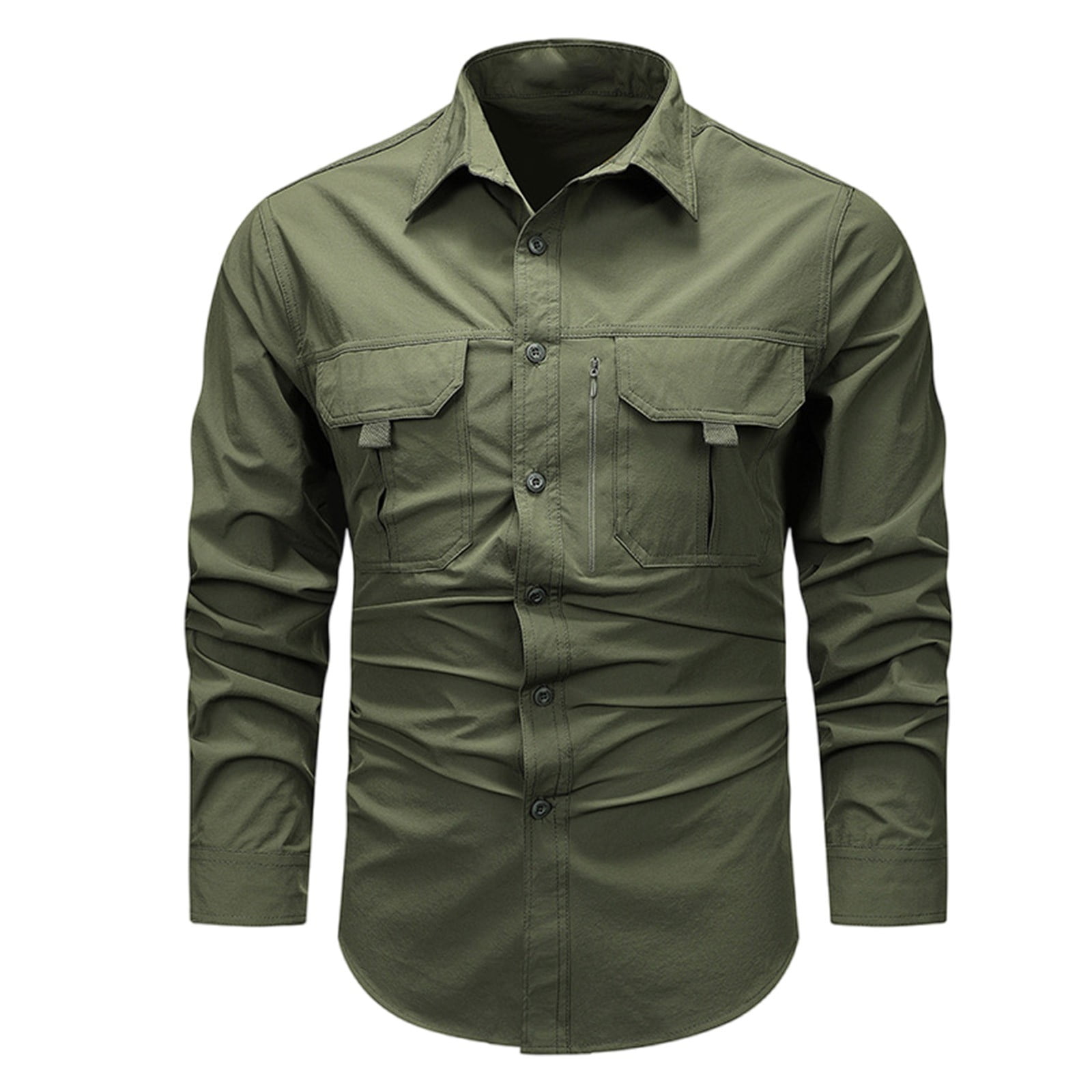 Blue Casual Long Sleeve Western Cowboy Shirt 43544 main image 1