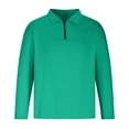thumbnail image 1 of VSSSJ Mens 1/4 Zipper Long Sleeve Shirts Regular Fit Fashion Solid Color T Shirts Casual Quarter Zip Collar Waffle Golf Tops Green L, 1 of 4