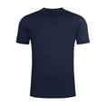 thumbnail image 1 of VSSSJ Mens Short Sleeve Plain T-Shirts Moisture Wicking Summer Basic Workout Shirt Quick Dry Crewneck Gym Athletic Running Tshirts Dark Blue L, 1 of 9