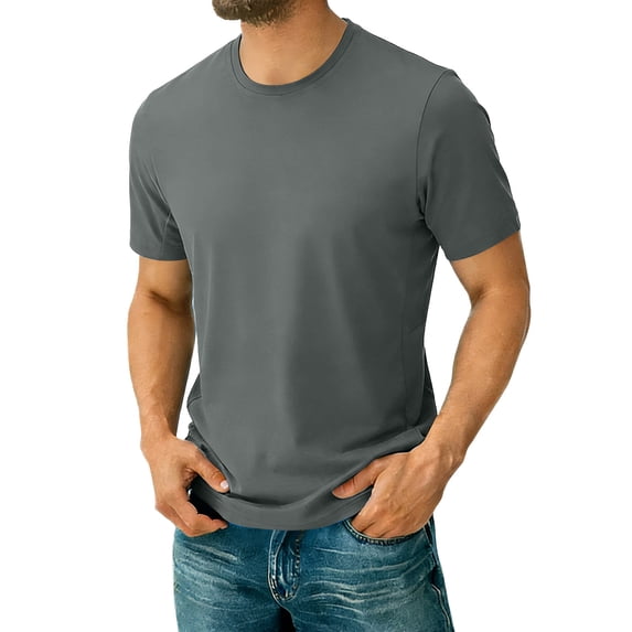 VSSSJ Mens Workout T-Shirts Athletic Running Short Sleeve Gym Active Shirts Quick Dry Lightweight Summer Crewneck Basic Tee Tops Army Green S