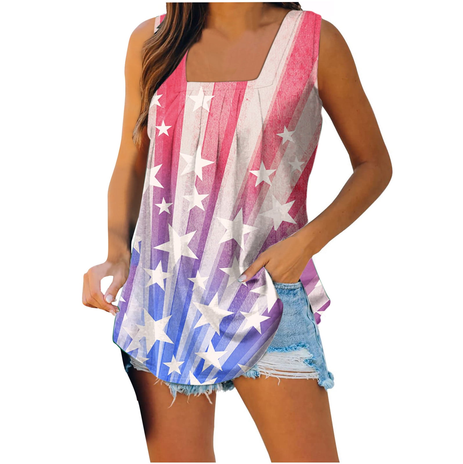 4th of july sleeveless shirts