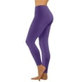 thumbnail image 1 of VSSSJ Women Casual Yoga Capris Pants Athletic Fit Solid Color High Waist Seven Point Leggings Fashion Stretchy Breathable Lightweight Trousers Purple02 L, 1 of 9