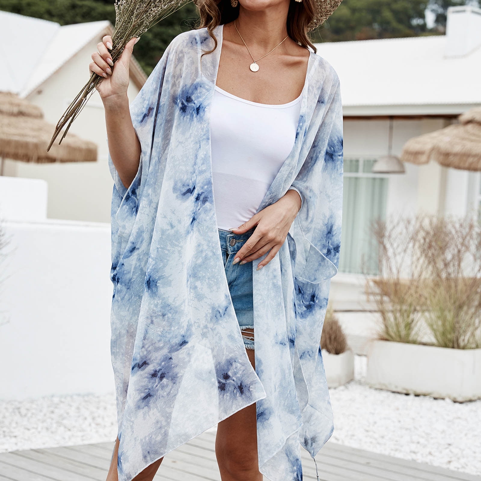 Bathing Suit for Women Cover up Women Summer Long Flowy Kimono Cardigans  Boho Chiffon Maternity Swimsuit Cover (Blue, S) : : Clothing,  Shoes & Accessories