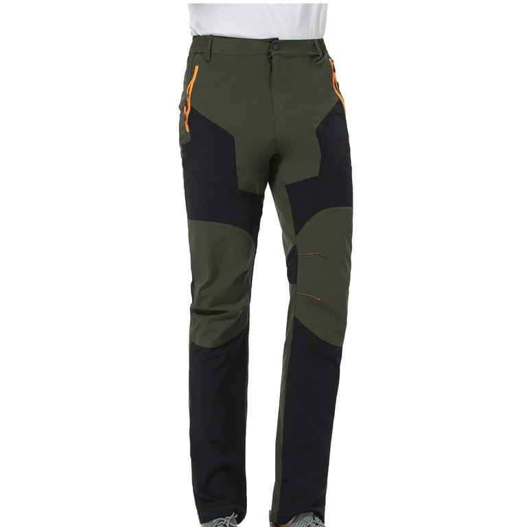 VSSSJ Women s Winter Outdoor Hiking Pants Plus Size Color Block Patchwork Elastic Waist Waterproof Assault Pants Thick Cashmere Windproof Trousers
