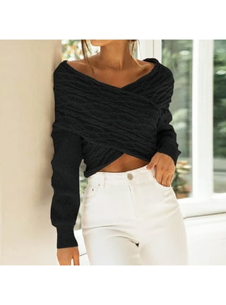 Wrap Crop Sweater