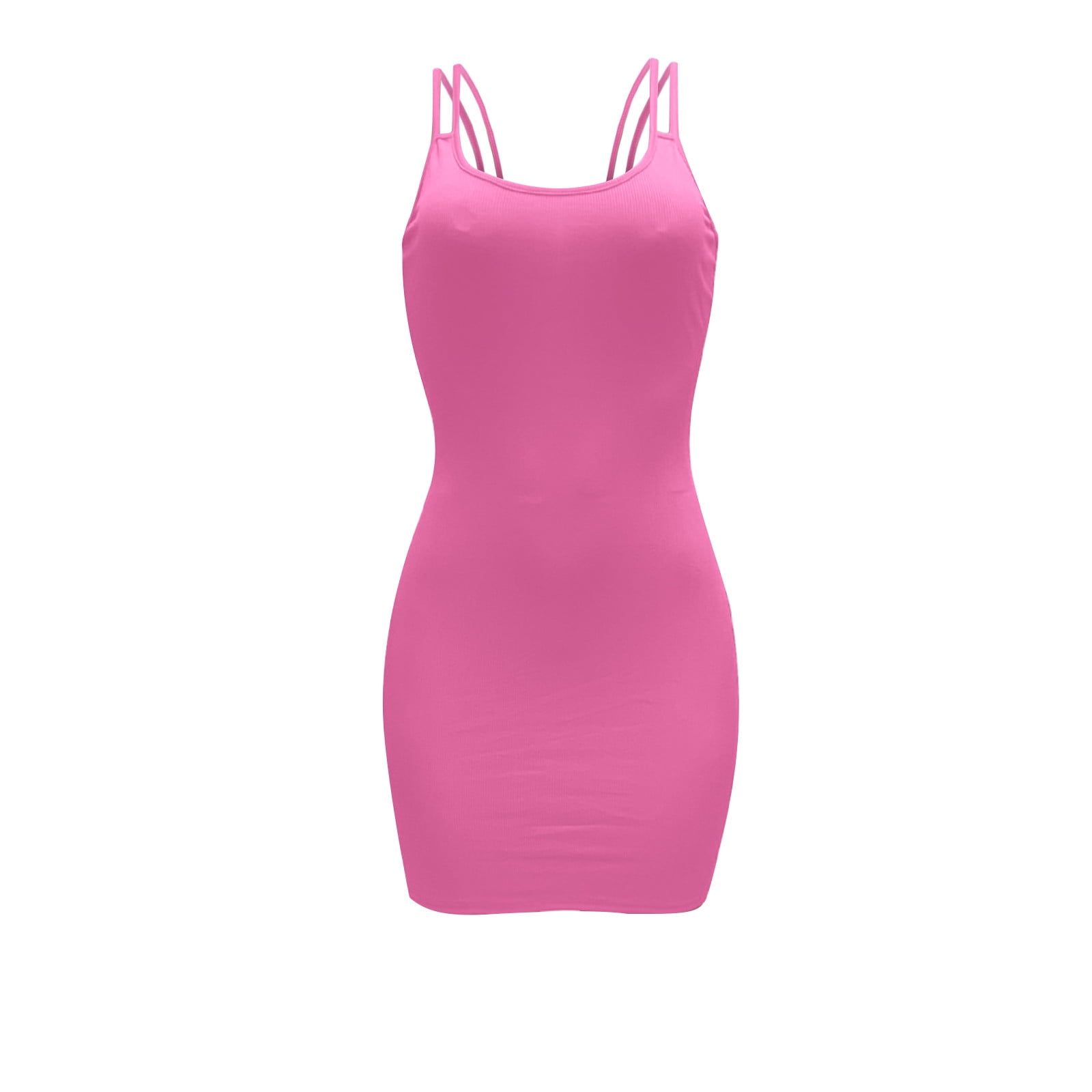 VSSSJ Womens Sleeveless Ribbed Sexy Bodycon Mini Dresses VSSSJ Womens Sleeveless Ribbed Sexy Bodycon Mini Dresses