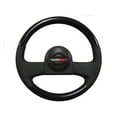 thumbnail image 1 of VSW 14 inch Leather / Black Ash Wood Steering Wheel Kit Compatible with 1986-1989 C4 Corvette, Replaces 9768988 / 17983747, 1 of 1