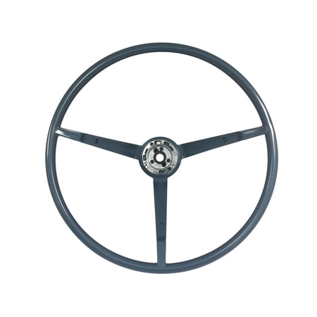 VSW 15 inch Reproduction Blue Steering Wheel Compatible with 1965-1966 Ford Mustang, ST3034BLU65