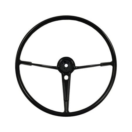 VSW 16 inch Reproduction Black Steering Wheel Compatible with 1955-56 Bel Air, Two Ten, One Fifty