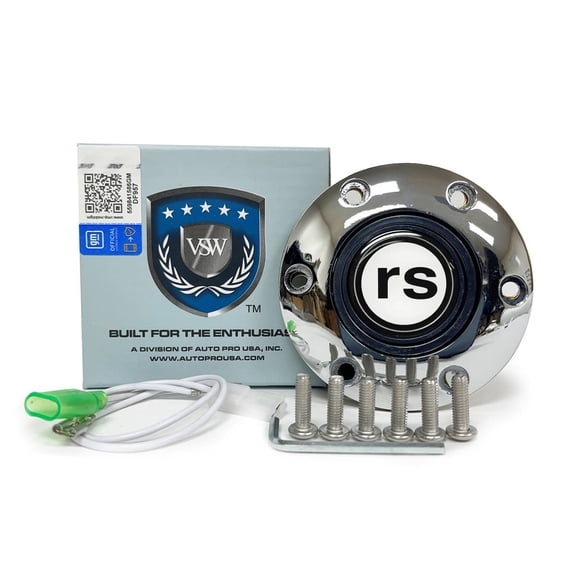 VSW 6-Bolt Chrome Horn Button with Camaro Rally Sport RS Emblem STE1025CHR