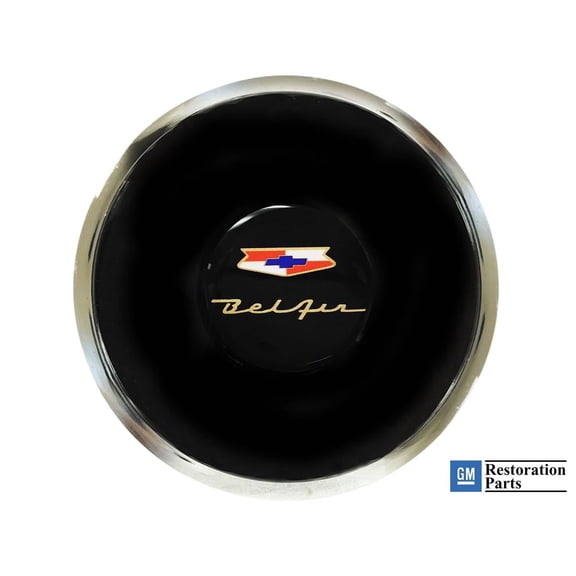 VSW 6-Bolt Deluxe Horn Button with Chevrolet Bel Air Emblem STE1040DLX