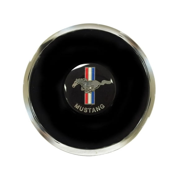 VSW 6-Bolt Deluxe Horn Button with Mustang Running Pony Emblem STE1002DLX